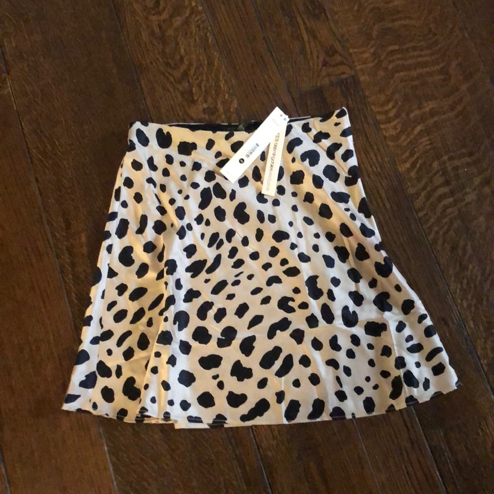 Leopard Silk skirt